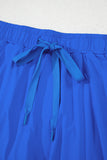 Ribbon Drawstring High-Waist Lined Tennis Skort- 6 Colors