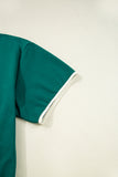 Plus Size Contrast Trim T-Shirt and Skort Two Piece Set- 3 Colors