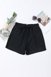 Drawstring Elastic Waist Built-In Brief Swim Shorts- 2 Colors