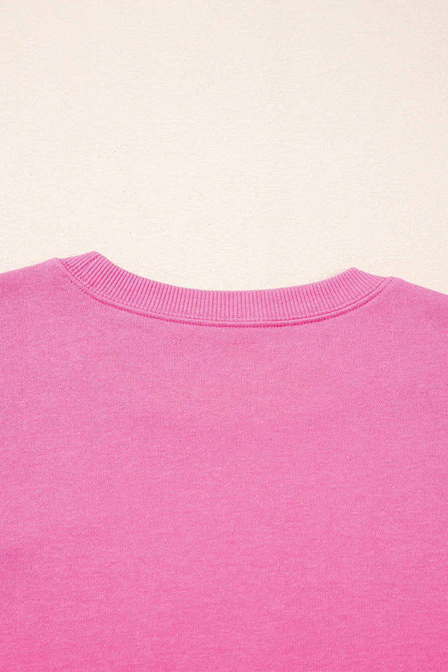 Fuchsia Classic Crew Neck Pullover Sweatshirt