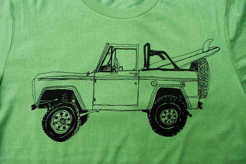 Bronco Surf Trip T-Shirt- Leaf Green