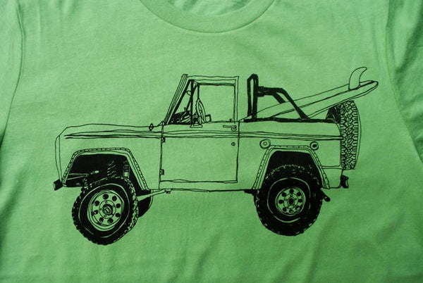 Bronco Surf Trip T-Shirt- Leaf Green