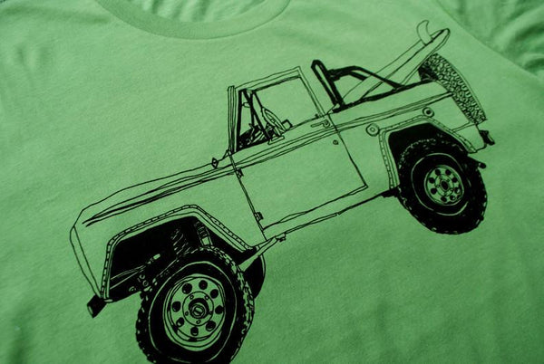 Bronco Surf Trip T-Shirt- Leaf Green