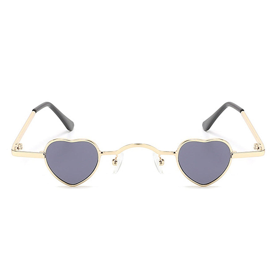 Zyral Metal Heart Shaped Tinted Mini Color Pop Sunglasses- 6 Colors