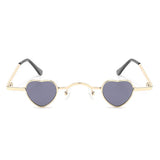 Zyral Metal Heart Shaped Tinted Mini Color Pop Sunglasses- 6 Colors