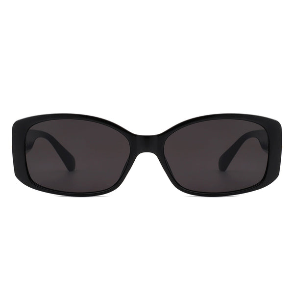 Fantasie - Rectangular Narrow Retro Tinted Fashion Square Sunglasses