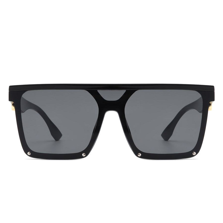 Sunquest Oversized Square Flat Top Sunglasses- 6 Colors