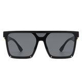 Sunquest Oversized Square Flat Top Sunglasses- 6 Colors