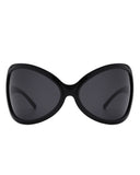 Luna - Oversized Triangle Butterfly Shape Sunglasses- 4 Colors