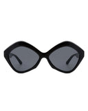 Amethyst - Women Geometric Fashion Hexagonal Cat Eye Sunglasses
