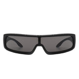 Orion - Futuristic Wrap-Around Rectangle Shield Sunglasses- 8 Colors