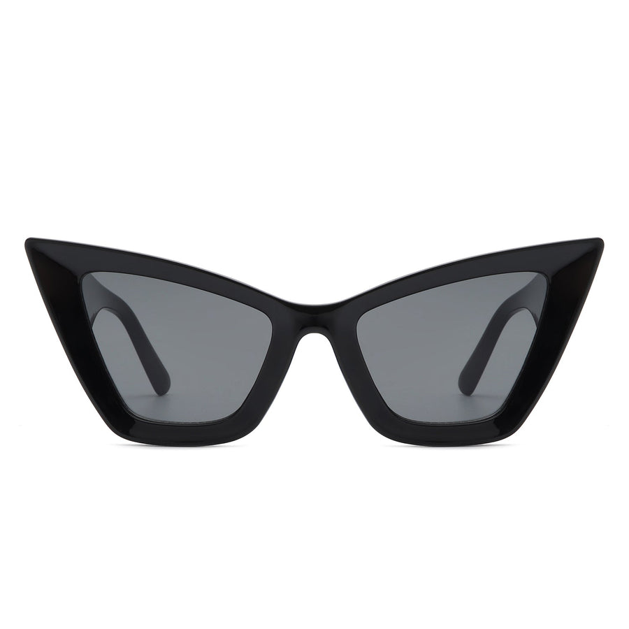 Stardaze Retro Square High-Pointed Cat-Eye Sunglasses- 7 Colors