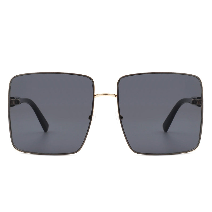 Evangely Classic Square Tinted Oversized Sunglasses- 7 Colors