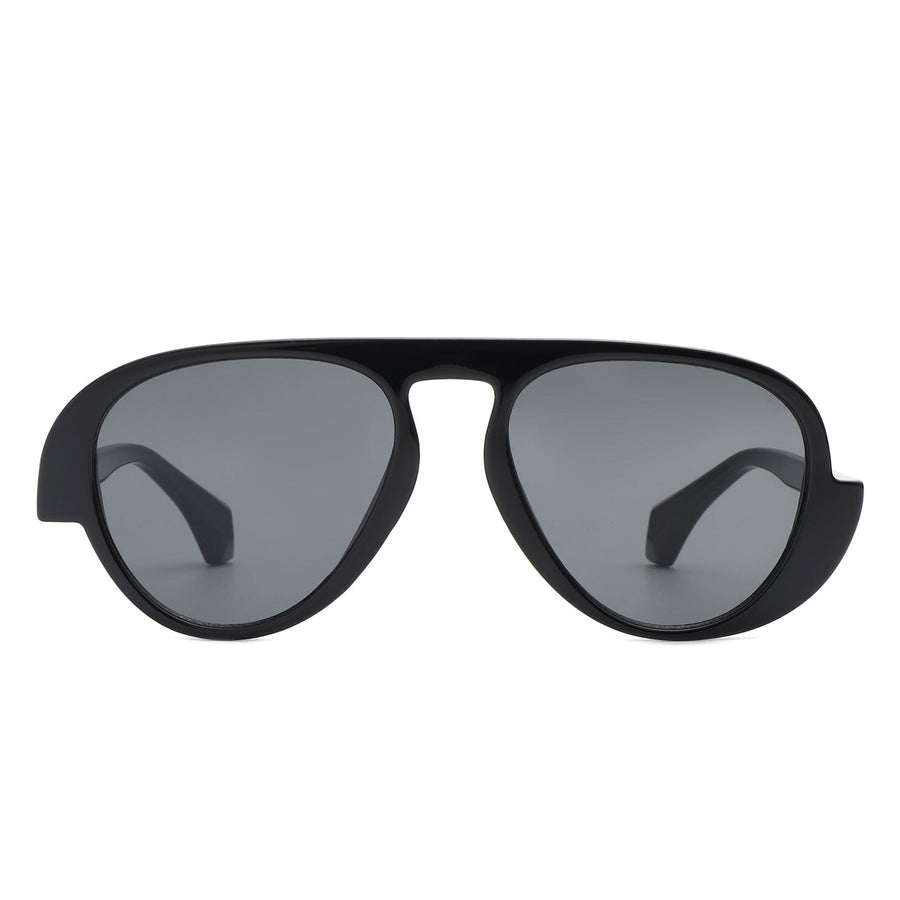 Twinklez Futuristic Chunky Aviator Fashion Sunglasses- 7 Colors