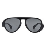 Twinklez Futuristic Chunky Aviator Fashion Sunglasses- 7 Colors