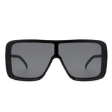 Wildwind Square Flat Top Oversize Retro Fashion Sunglasses- 6 Colors