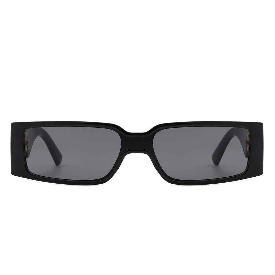 Radiato Rectangle Lens Leopard Arm Sunglasses- 2 Colors