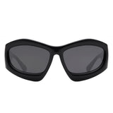 Xaron - Geometric Square Tinted Oversized Chunky Sunglasses- 5 Colors