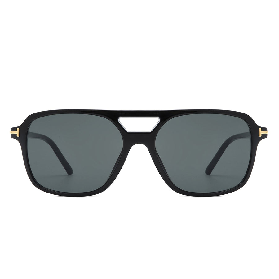 Skyhavoc Retro Square Brow-Bar Aviator Sunglasses- 6 Colors