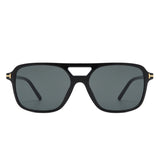 Skyhavoc Retro Square Brow-Bar Aviator Sunglasses- 6 Colors