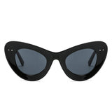 Luminara - Retro Round Cat Eye Women Fashion Sunglasses