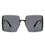 Phoenixy - Square Oversize Half Frame Fashion Women Sunglasses