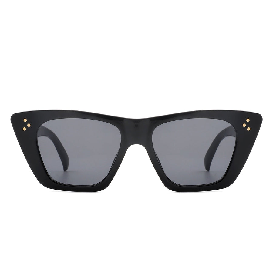 Lightnin Retro Cat-Eye Square Fashion Sunglasses- 6 Colors