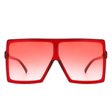 Amarylla- Square Oversized Flat Top Sunglasses- 6 Colors
