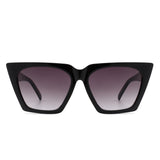 Flarebit - Women Cat-Eye Retro Oversized Square Sunglasses- 5 Colors