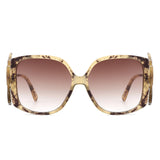 Vortexia - Oversize Irregular Frame Large Fashion Square Sunglasses