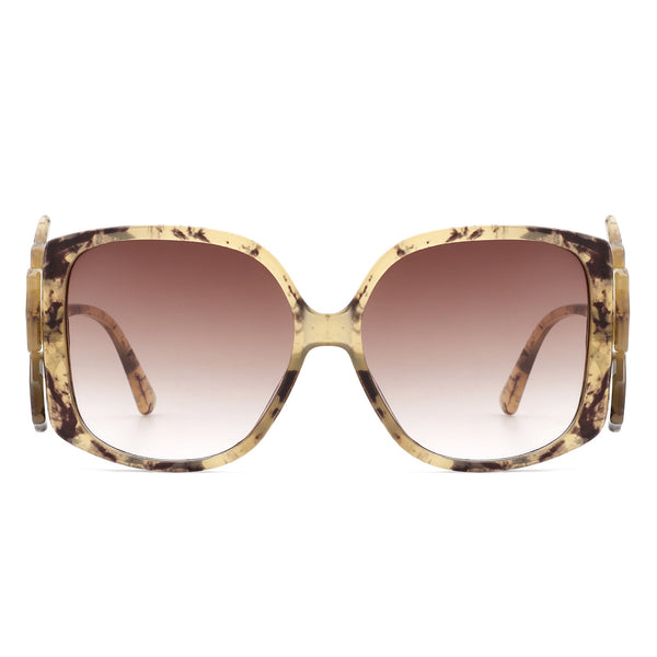 Vortexia - Oversize Irregular Frame Large Fashion Square Sunglasses