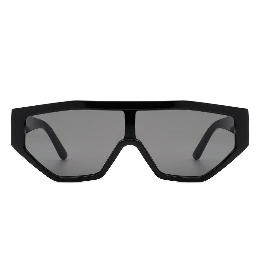 Firelily - Geometric Square Futuristic Sunglasses- 6 Colors