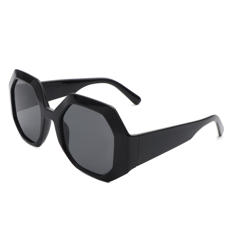 Diamorex Retro Polygon Round Fashion Sunglasses- 6 Colors