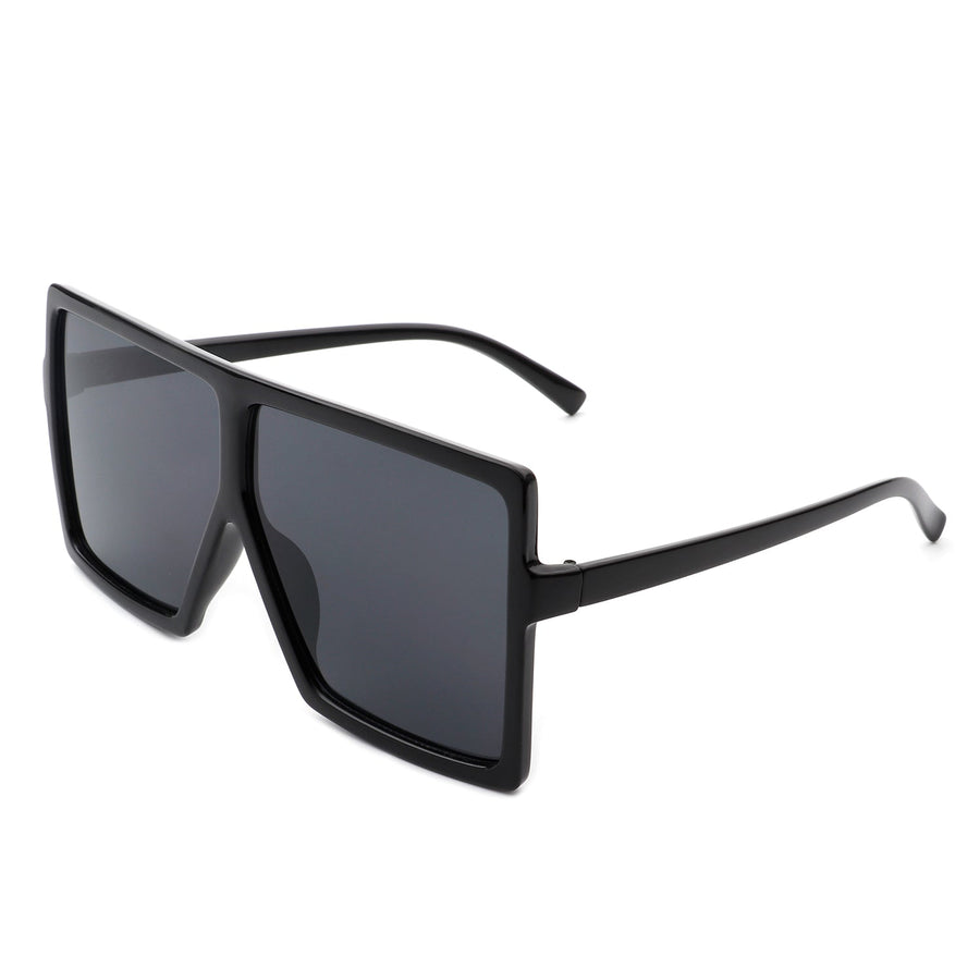 Zenithia - Square Oversized Flat Top Sunglasses- 9 Colors