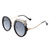 Yellowze Oversized Round Leopard Frame Sunglasses- 6 Colors