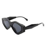 Rosedawn - Futuristic Square Retro Chunky Irregular Geometric Sunglasses- 6 Colors