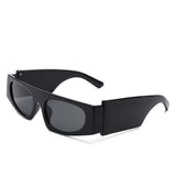 Starisle - Rectangle Chic Oval Lens Slim Sunglasses- 7 Colors