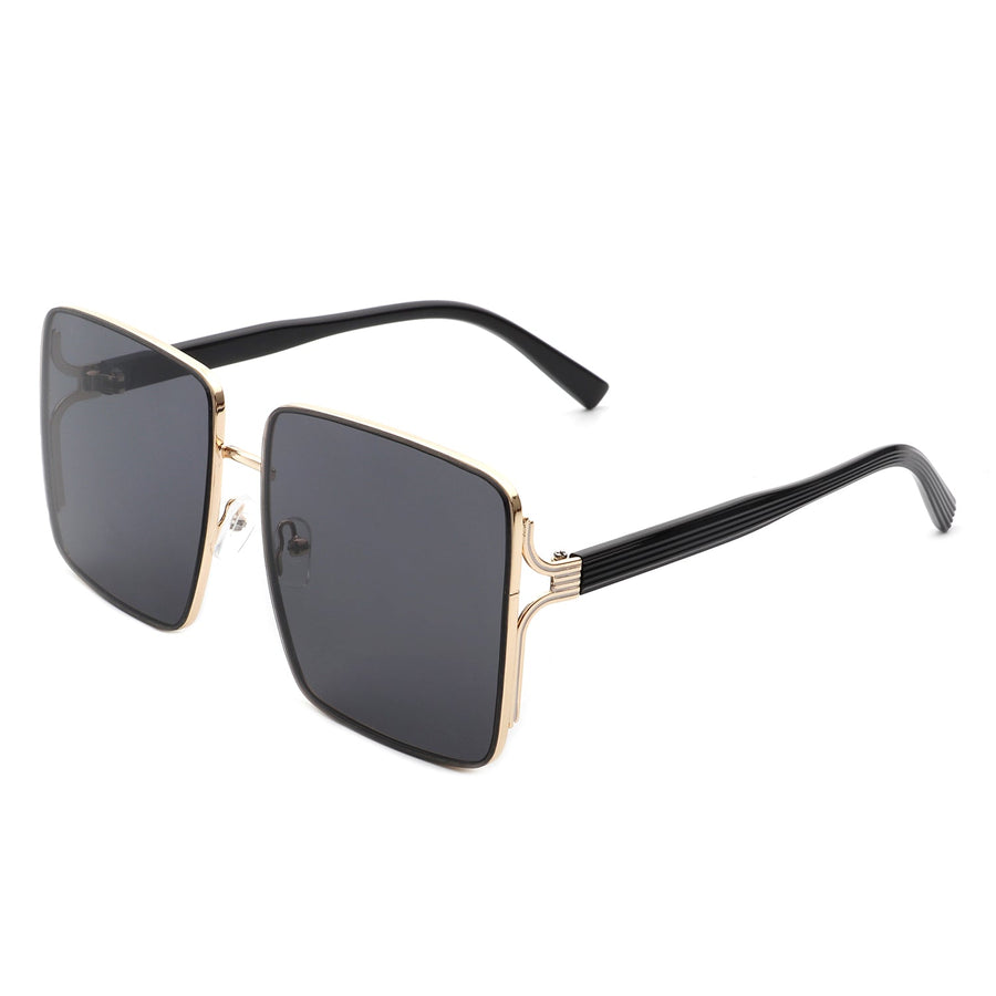 Evangely Classic Square Tinted Oversized Sunglasses- 7 Colors