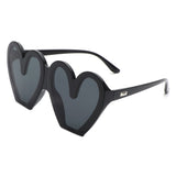 Skylette Heart Shaped Oversized Sunglasses- 7 Colors