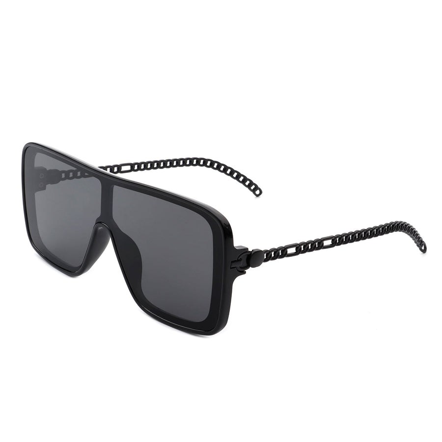 Wildwind Square Flat Top Oversize Retro Fashion Sunglasses- 6 Colors
