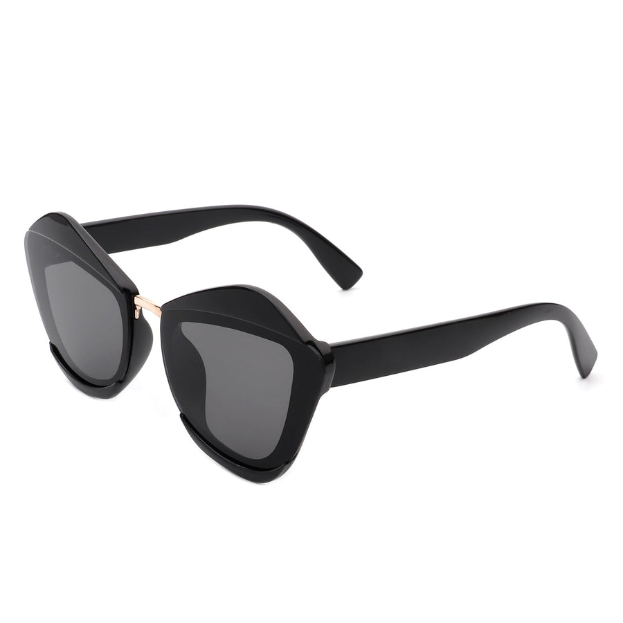 Infernia - Square Irregular Cat-Eye Sunglasses- 6 Colors