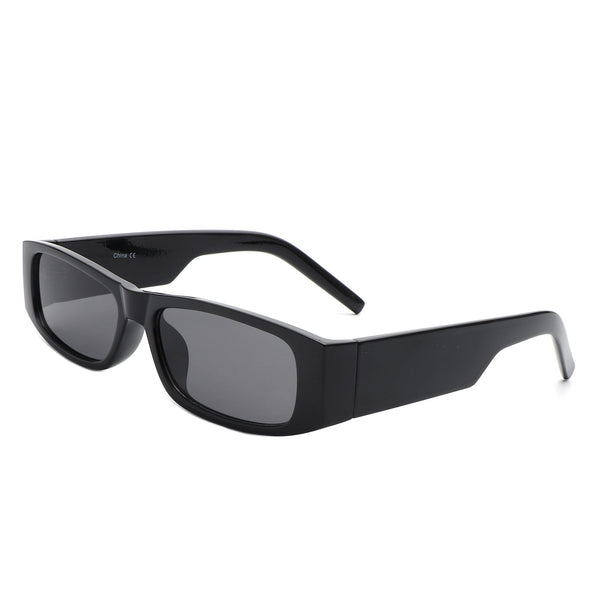 Skyrider - Retro Rectangle Narrow Square Slim Sunglasses