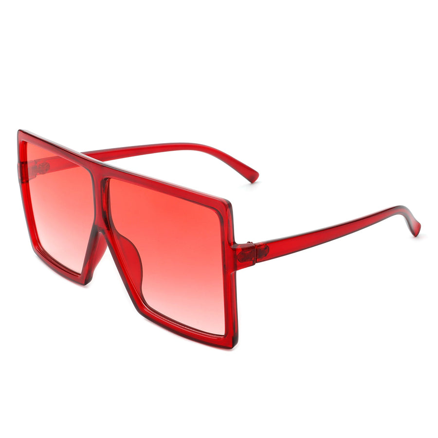 Amarylla- Square Oversized Flat Top Sunglasses- 6 Colors