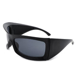 Skytalon Retro Square Chunky Wrap-Around Sunglasses- 6 Colors
