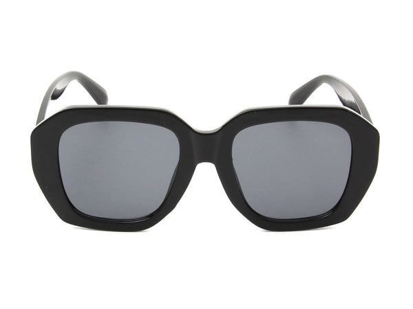 SHERIDAN | Square Oversized Fashion Sunglasses- Black