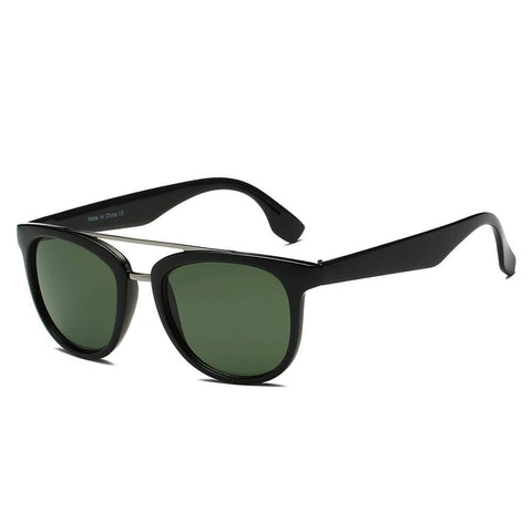BENTON | Classic Round Brow-Bar Fashion Sunglasses