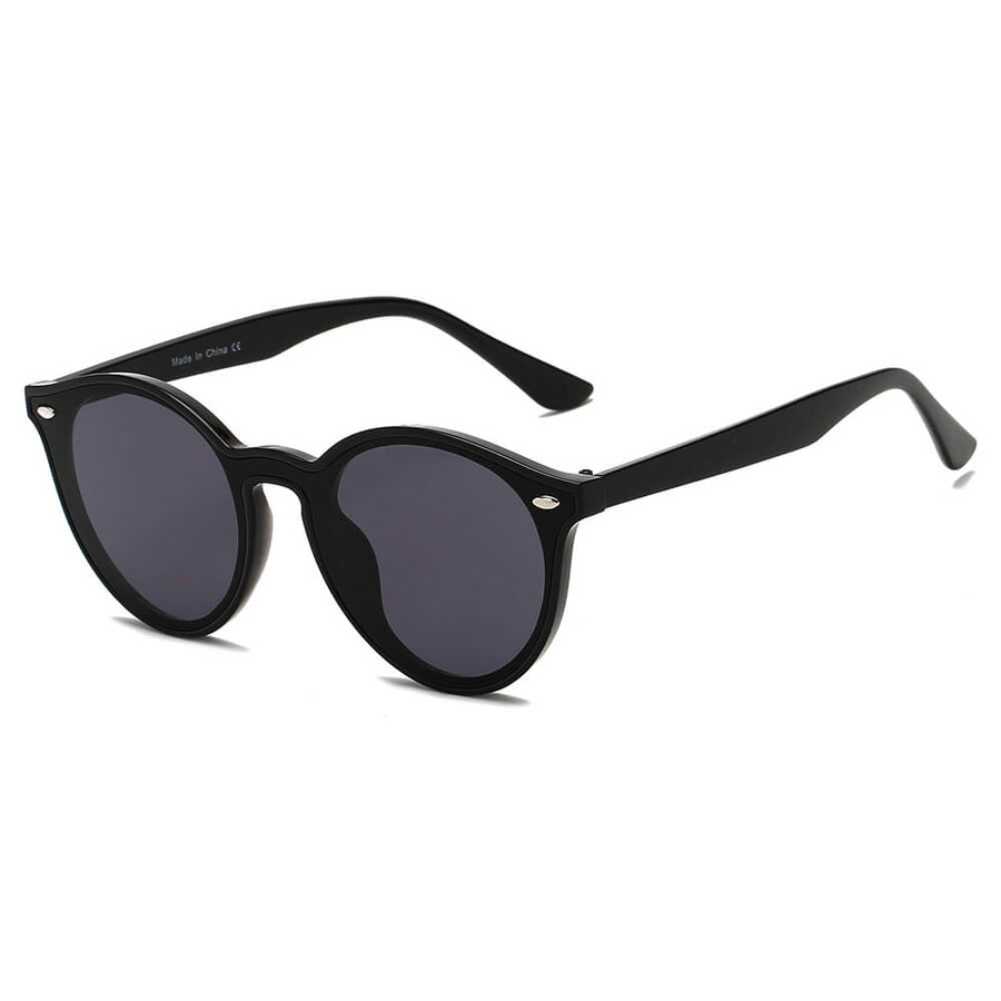 CROSBY - Retro Round Horn Rimmed Sunglasses- 4 Colors