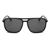 NAPA | Retro Vintage Flat Brow Bar Polarized Square Fashion Sunglasses