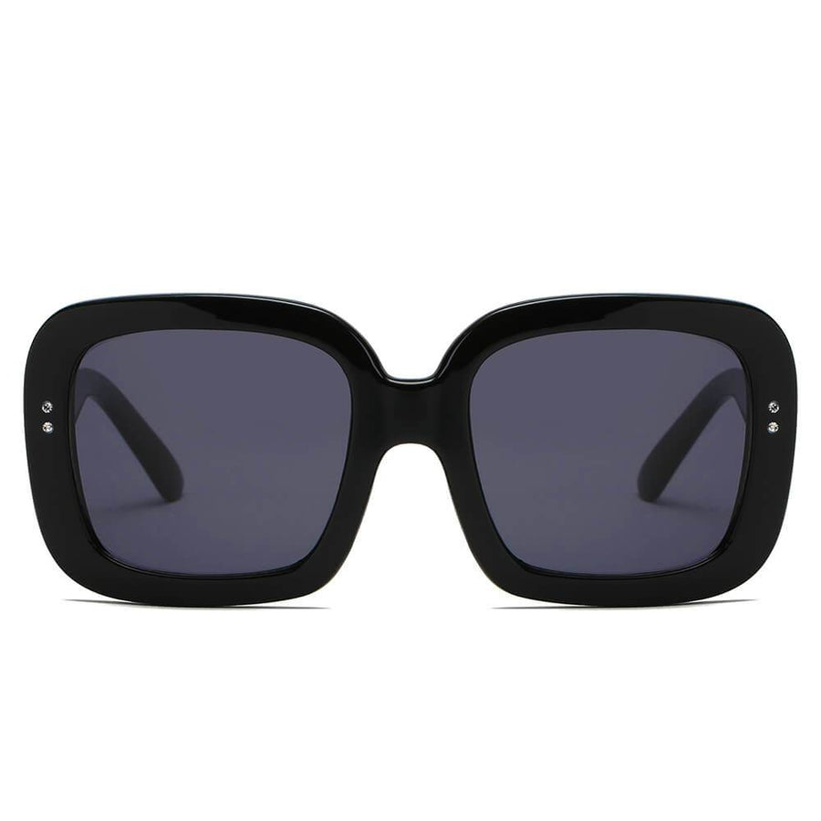 CLEMSON | Women Retro Trendy Vintage Bold Square Oversize Sunglasses