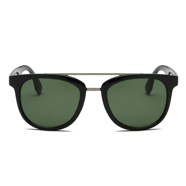 BENTON | Classic Round Brow-Bar Fashion Sunglasses